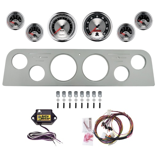 [ATM-2951-01] AutoMeter 6 GAUGE DIRECT-FIT DASH KIT, GMC TRUCK 62-66, AMERICAN MUSCLE