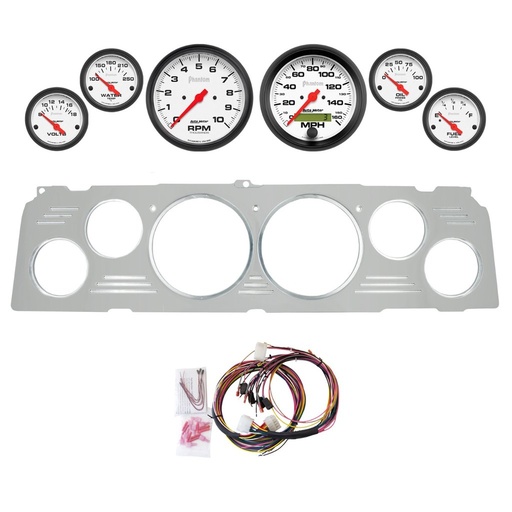 [ATM-2952-09] AutoMeter 6 GAUGE DIRECT-FIT DASH KIT, CHEVY TRUCK 64-66, PHANTOM