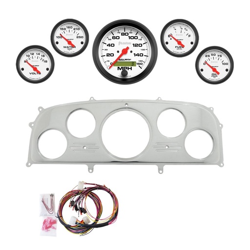 [ATM-2969-09] AutoMeter 5 GAUGE DIRECT-FIT DASH KIT, FORD GALAXIE 59, PHANTOM