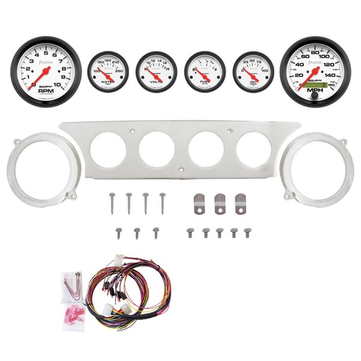 [ATM-2970-09] AutoMeter 6 GAUGE DIRECT-FIT DASH KIT, FORD GALAXIE 63-64, PHANTOM
