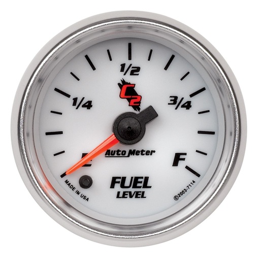 [ATM-7114] AutoMeter 2-1/16" FUEL LEVEL, PROGRAMMABLE 0-280 Ω, STEPPER MOTOR, C2