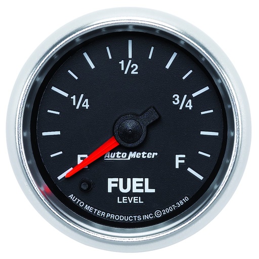 [ATM-3810] AutoMeter 2-1/16" FUEL LEVEL, PROGRAMMABLE 0-280 Ω, STEPPER MOTOR, GS