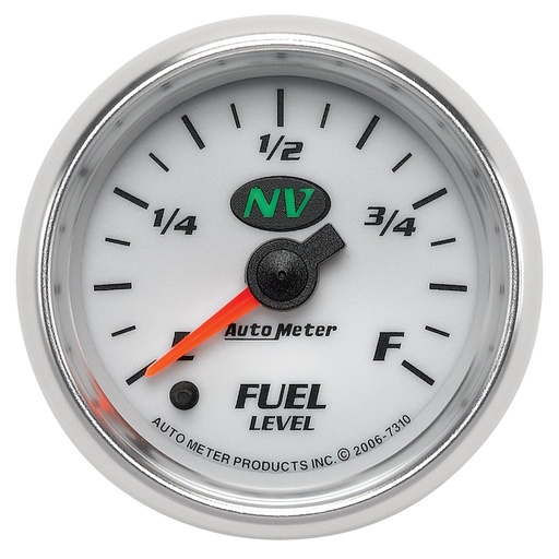 [ATM-7310] AutoMeter 2-1/16" FUEL LEVEL, PROGRAMMABLE 0-280 Ω, STEPPER MOTOR, NV