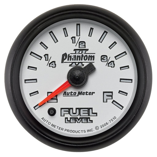 [ATM-7510] AutoMeter 2-1/16" FUEL LEVEL, PROGRAMMABLE 0-280 Ω, STEPPER MOTOR, PHANTOM II