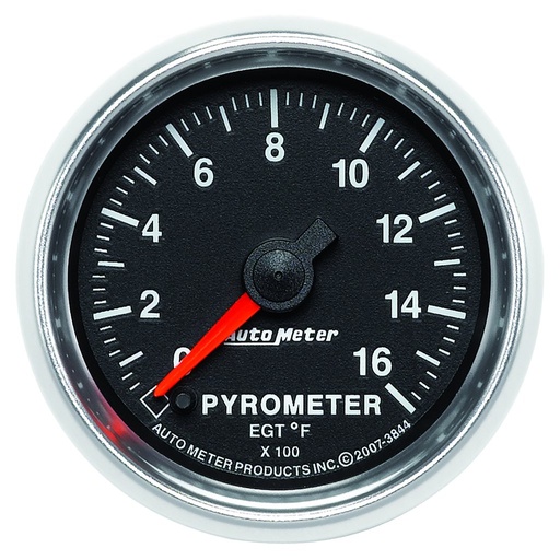 [ATM-3844] AutoMeter 2-1/16" PYROMETER, 0-1600 °F, STEPPER MOTOR, GS