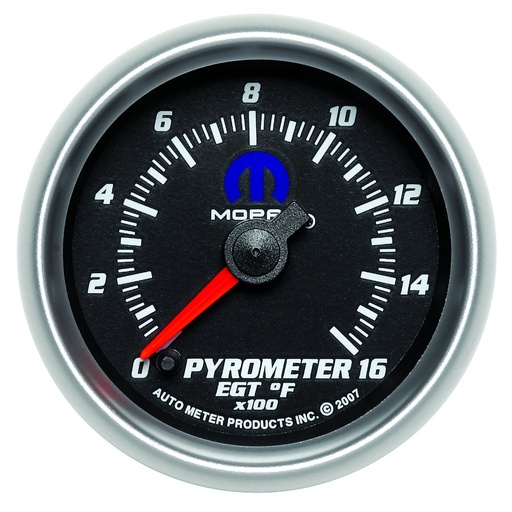 [ATM-880017] AutoMeter 2-1/16" PYROMETER, 0-1600 °F, STEPPER MOTOR, BLACK, MOPAR