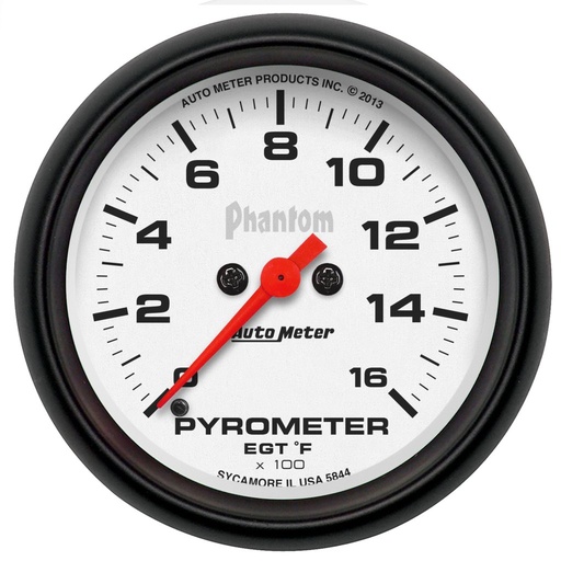 [ATM-5844] AutoMeter 2-5/8" PYROMETER, 0-1600 °F, STEPPER MOTOR, PHANTOM