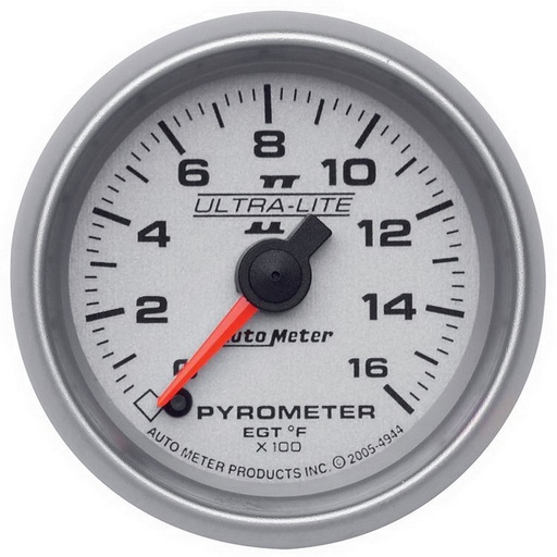 [ATM-4944] AutoMeter 2-1/16" PYROMETER, 0-1600 °F, STEPPER MOTOR, ULTRA-LITE II