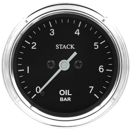 [ATM-ST3301C] AutoMeter OIL PRESS, PRO STEPPER MOTOR, 52MM, CLASSIC, 0-7 BAR, M10 MALE