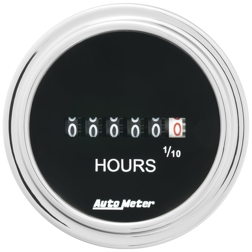 [ATM-2587] AutoMeter 2-1/16" HOURMETER, TRADITIONAL CHROME