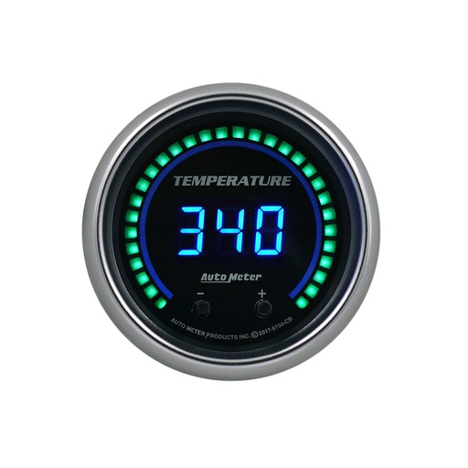 [ATM-6754-CB] AutoMeter 2-1/16" TWO CHANNEL FLUID TEMPERATURE, SELECTABLE SCALE °F / °C, COBALT ELITE DIGITAL