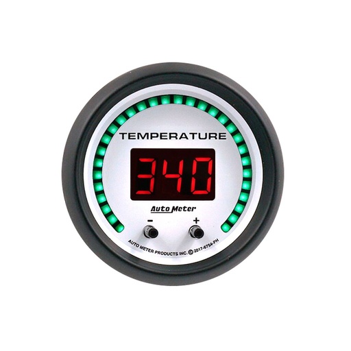 [ATM-6754-PH] AutoMeter 2-1/16" TWO CHANNEL FLUID TEMPERATURE, SELECTABLE SCALE °F / °C, PHANTOM ELITE DIGITAL