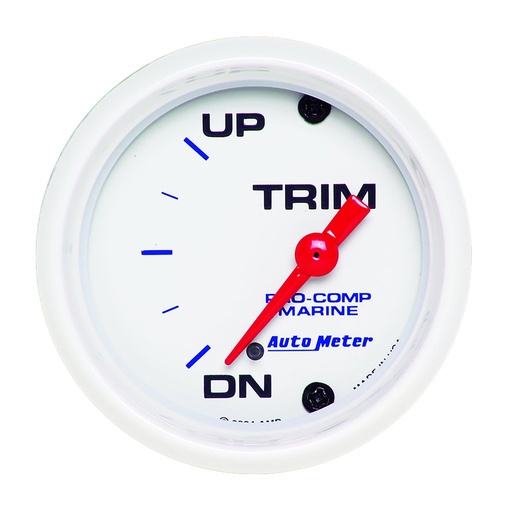 [ATM-200766] AutoMeter 2-1/16" TRIM LEVEL, UP/DOWN, AIR-CORE, MARINE WHITE