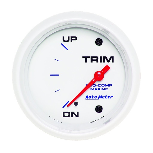 [ATM-200767] AutoMeter 2-5/8" TRIM LEVEL, UP/DOWN, AIR-CORE, MARINE WHITE