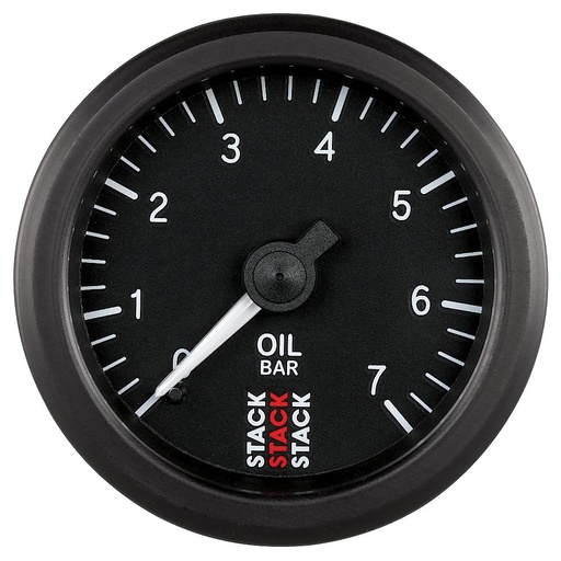 [ATM-ST3101] AutoMeter OIL PRESS, 52MM, BLACK, 0-7 BAR, MECHANICAL, M10 (M)