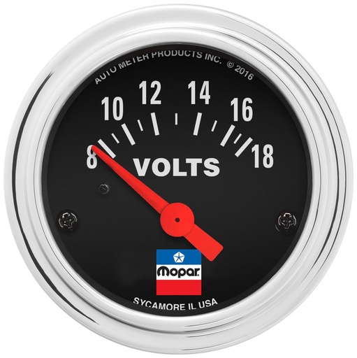 [ATM-880788] AutoMeter 2" VOLTMETER, 8-18 VOLTS, MOPAR CLASSIC