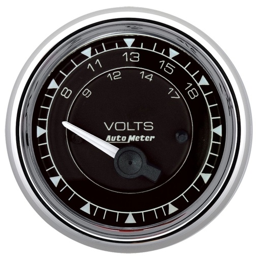 [ATM-9792] AutoMeter 2-1/16" VOLTMETER, 8-18V, CHRONO CHROME
