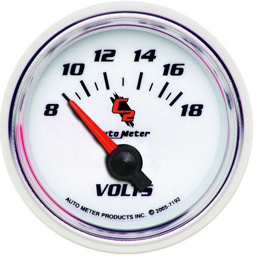 [ATM-7192] AutoMeter 2-1/16" VOLTMETER, 8-18V, AIR-CORE, C2