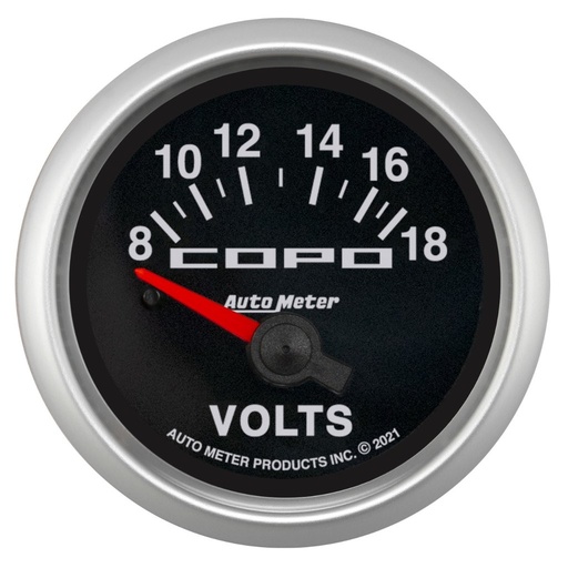 [ATM-880874] AutoMeter 2-1/16" VOLTMETER, 18V, ELECTRIC, COPO
