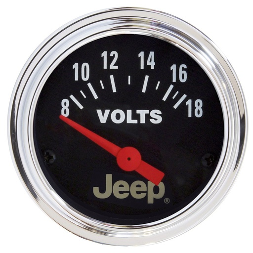 [ATM-880242] AutoMeter 2-1/16" VOLTMETER, 8-18V, AIR-CORE, JEEP