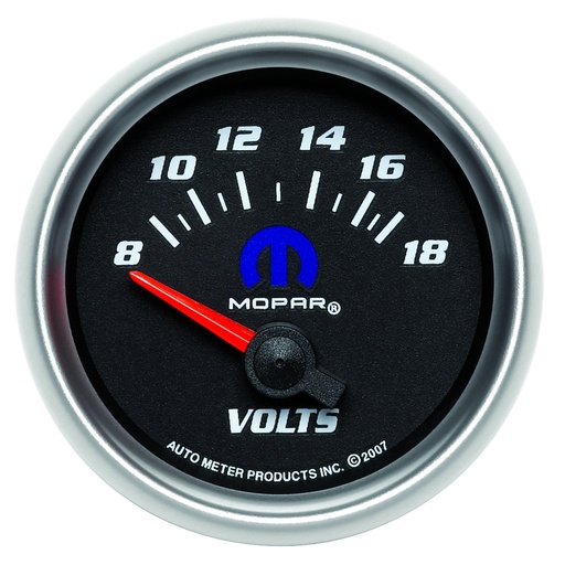 [ATM-880021] AutoMeter 2-1/16" VOLTMETER, 8-18V, AIR-CORE, BLACK, MOPAR
