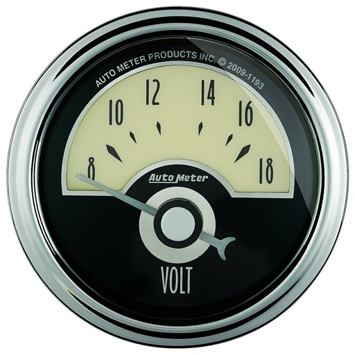 [ATM-1191] AutoMeter 2-1/16" VOLTMETER, 8-18V, AIR-CORE, CRUISER AD