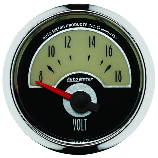 [ATM-1193] AutoMeter 2-1/16" VOLTMETER, 8-18V, AIR-CORE, CRUISER
