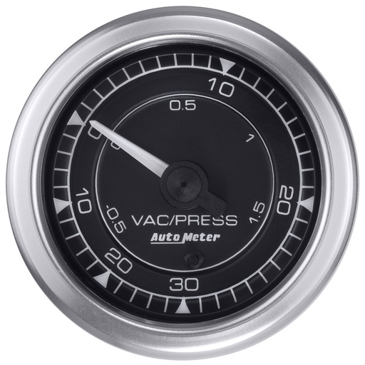 [ATM-8159] AutoMeter 2-1/16" BOOST/VACUUM, 30 IN HG/30 PSI, STEPPER MOTOR, CHRONO