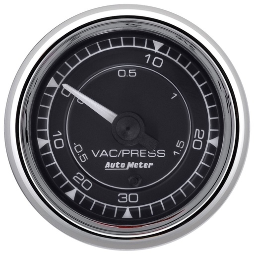 [ATM-9759] AutoMeter 2-1/16" VAC/BOOST 30INHG-30PSI DIGITAL STEPPER MOTOR CHRONO CHROME