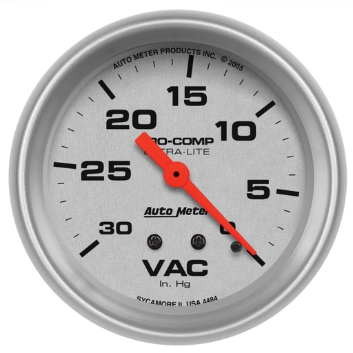 [ATM-4484] AutoMeter 2-5/8" VACUUM, 0-30 IN HG, ULTRA-LITE