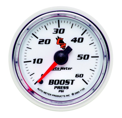 [ATM-7105] AutoMeter 2-1/16" BOOST, 0-60 PSI, MECHANICAL, C2