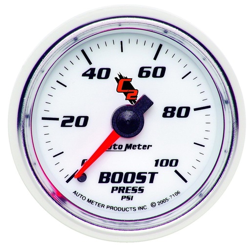 [ATM-7106] AutoMeter 2-1/16" BOOST, 0-100 PSI, MECHANICAL, C2
