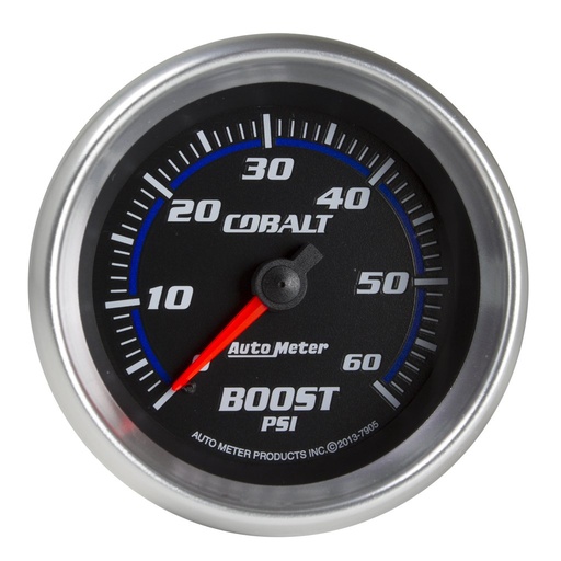 [ATM-7905] AutoMeter 2-5/8" BOOST, 0-60 PSI, MECHANICAL, COBALT