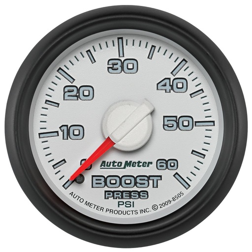 [ATM-8505] AutoMeter 2-1/16" BOOST, 0-60 PSI, MECHANICAL, GEN 3 DODGE FACTORY MATCH