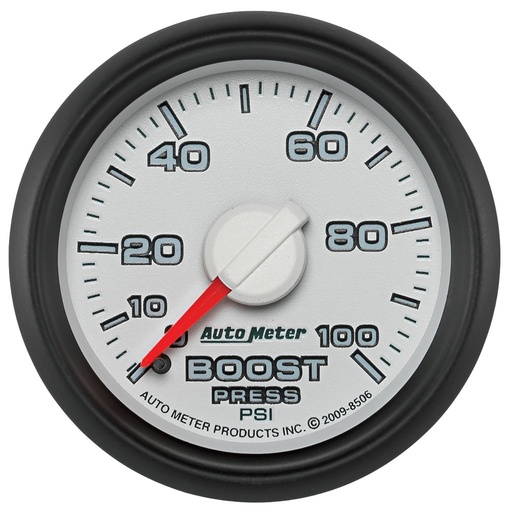 [ATM-8506] AutoMeter 2-1/16" BOOST, 0-100 PSI, MECHANICAL, GEN 3 DODGE FACTORY MATCH