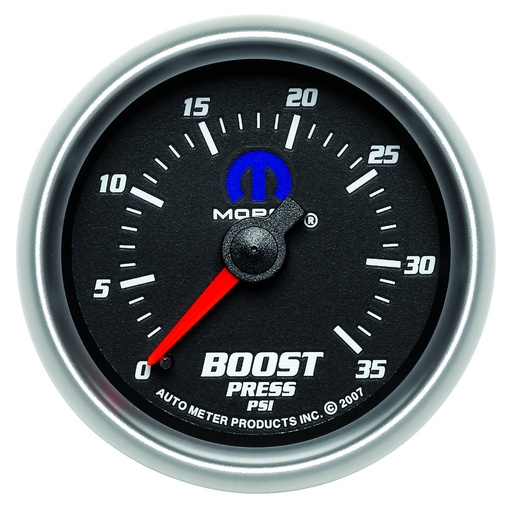 [ATM-880011] AutoMeter 2-1/16" BOOST, 0-35 PSI, MECHANICAL, BLACK, MOPAR
