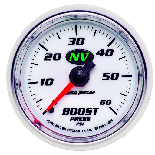 [ATM-7305] AutoMeter 2-1/16" BOOST, 0-60 PSI, MECHANICAL, NV