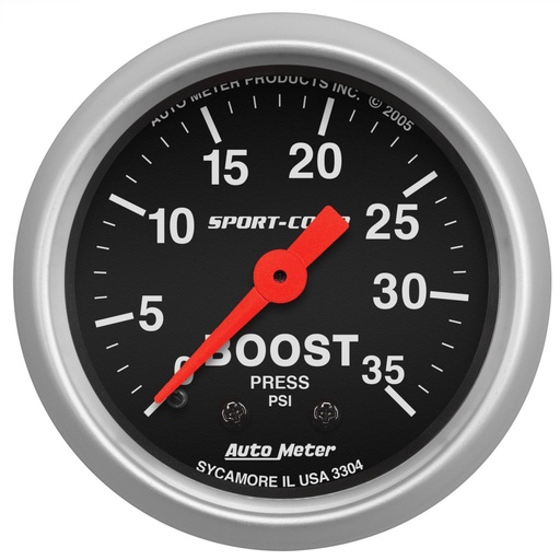 [ATM-3304] AutoMeter 2-1/16" BOOST, 0-35 PSI, MECHANICAL, SPORT-COMP