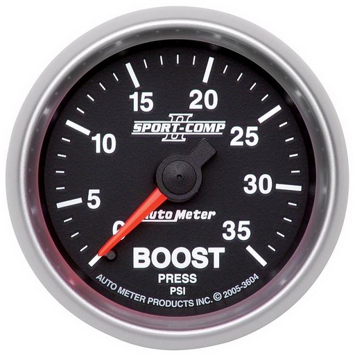 [ATM-3604] AutoMeter 2-1/16" BOOST, 0-35 PSI, MECHANICAL, SPORT-COMP II