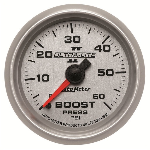 [ATM-4905] AutoMeter 2-1/16" BOOST, 0-60 PSI, MECHANICAL, ULTRA-LITE II