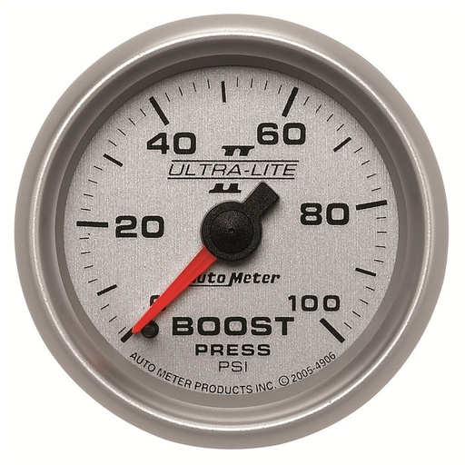 [ATM-4906] AutoMeter 2-1/16" BOOST, 0-100 PSI, MECHANICAL, ULTRA-LITE II