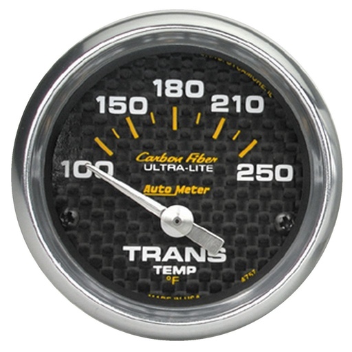 [ATM-4757] AutoMeter 2-1/16" TRANSMISSION TEMPERATURE, 100-250 °F, AIR-CORE, CARBON FIBER