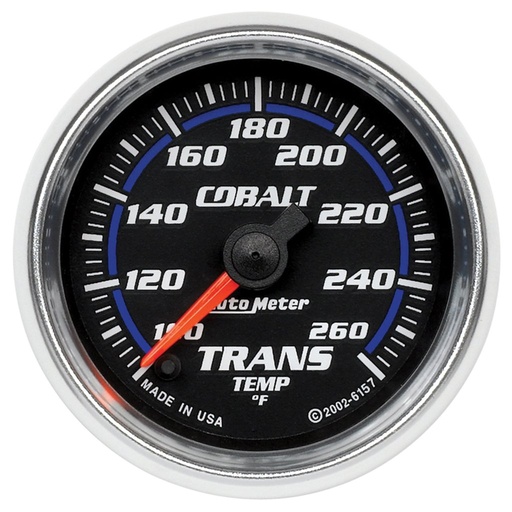 [ATM-6157] AutoMeter 2-1/16" TRANSMISSION TEMPERATURE, 100-260 °F, STEPPER MOTOR, COBALT