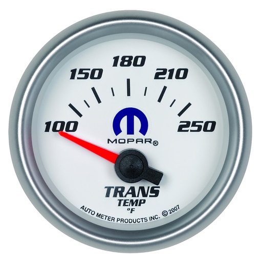 [ATM-880033] AutoMeter 2-1/16" TRANSMISSION TEMPERATURE, 100-250 °F, AIR-CORE, WHITE, MOPAR