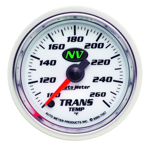 [ATM-7357] AutoMeter 2-1/16" TRANSMISSION TEMPERATURE, 100-260 °F, STEPPER MOTOR, NV
