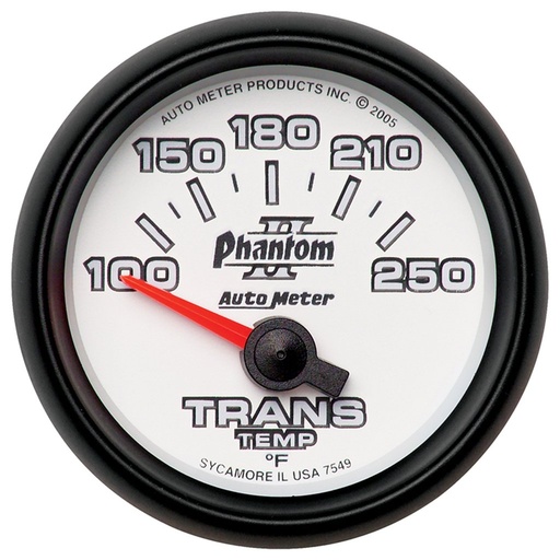 [ATM-7549] AutoMeter 2-1/16" TRANSMISSION TEMPERATURE, 100-250 °F, AIR-CORE, PHANTOM II