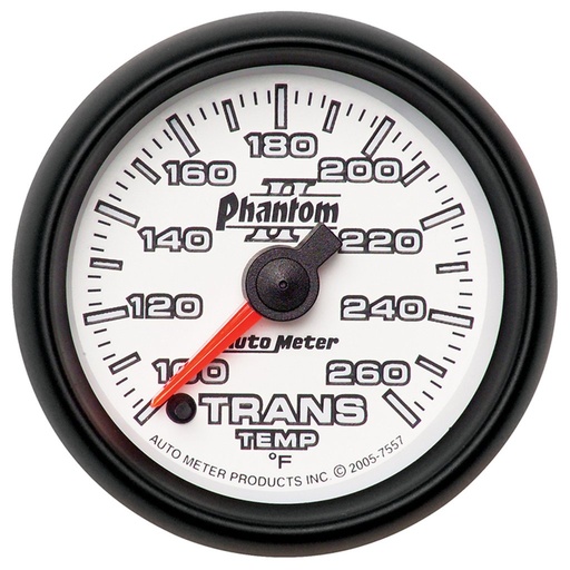 [ATM-7557] AutoMeter 2-1/16" TRANSMISSION TEMPERATURE, 100-260 °F, STEPPER MOTOR, PHANTOM II