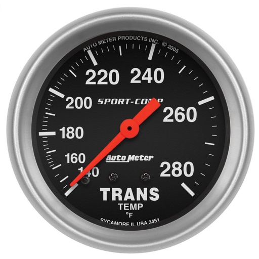 [ATM-3451] AutoMeter 2-5/8" TRANSMISSION TEMPERATURE, 140-280 °F, MECHANICAL, SPORT-COMP