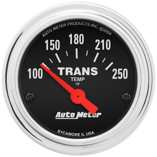 [ATM-2552] AutoMeter 2-1/16" TRANSMISSION TEMPERATURE, 100-250 °F, AIR-CORE, TRADITIONAL CHROME