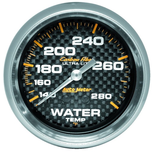 [ATM-4831] AutoMeter 2-5/8" WATER TEMPERATURE, 140-280 °F, 6 FT., MECHANICAL, CARBON FIBER